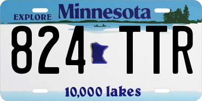 MN license plate 824TTR