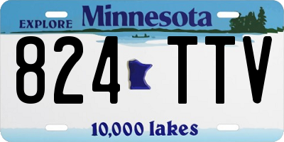 MN license plate 824TTV