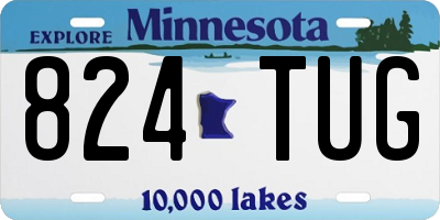 MN license plate 824TUG