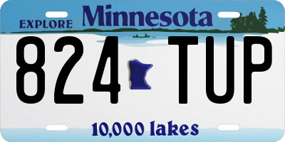 MN license plate 824TUP