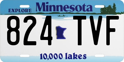 MN license plate 824TVF