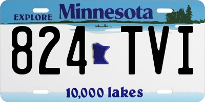 MN license plate 824TVI