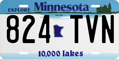 MN license plate 824TVN