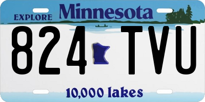 MN license plate 824TVU