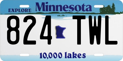 MN license plate 824TWL