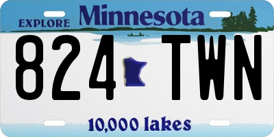 MN license plate 824TWN