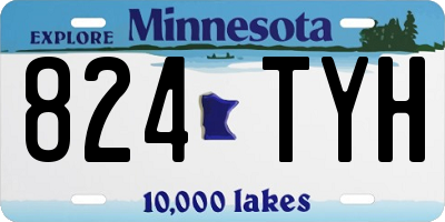 MN license plate 824TYH