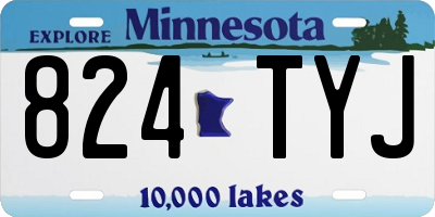 MN license plate 824TYJ