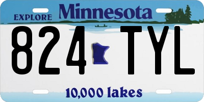 MN license plate 824TYL