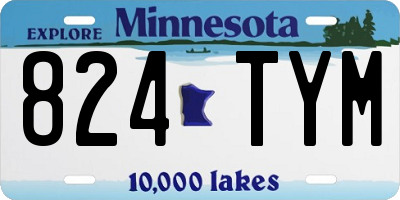MN license plate 824TYM