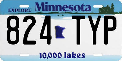 MN license plate 824TYP