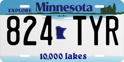 MN license plate 824TYR