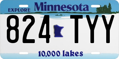 MN license plate 824TYY