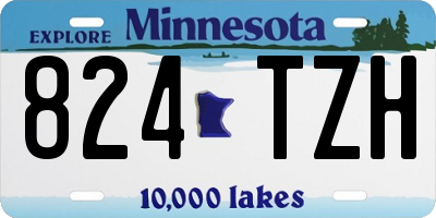 MN license plate 824TZH