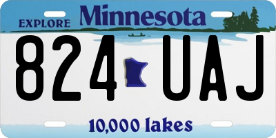 MN license plate 824UAJ