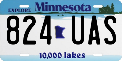 MN license plate 824UAS