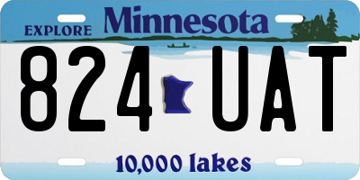 MN license plate 824UAT
