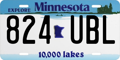 MN license plate 824UBL