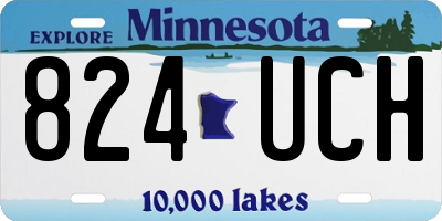 MN license plate 824UCH