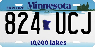 MN license plate 824UCJ