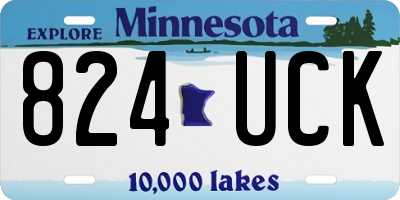 MN license plate 824UCK