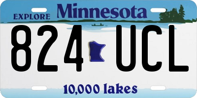 MN license plate 824UCL