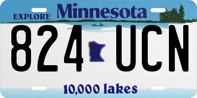 MN license plate 824UCN