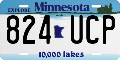 MN license plate 824UCP