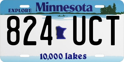 MN license plate 824UCT