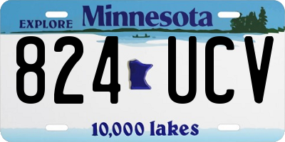 MN license plate 824UCV