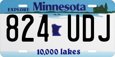 MN license plate 824UDJ