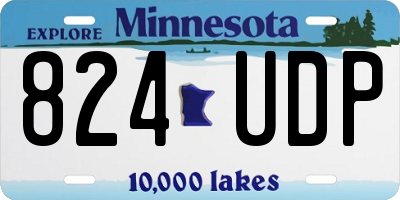 MN license plate 824UDP