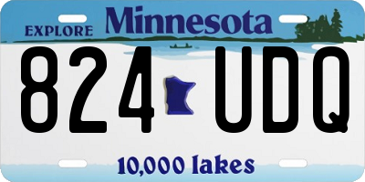 MN license plate 824UDQ