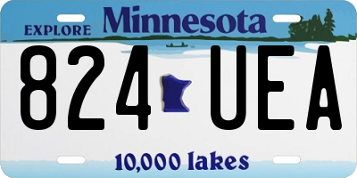 MN license plate 824UEA