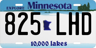 MN license plate 825LHD