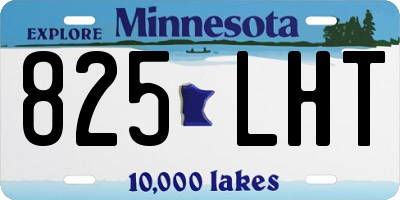 MN license plate 825LHT