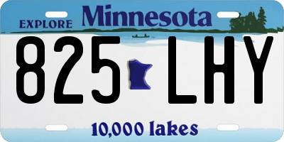 MN license plate 825LHY