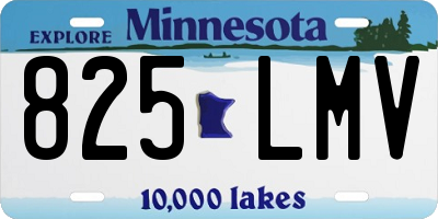 MN license plate 825LMV