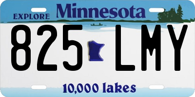 MN license plate 825LMY