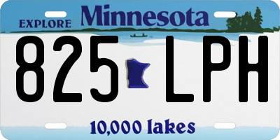 MN license plate 825LPH