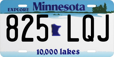 MN license plate 825LQJ