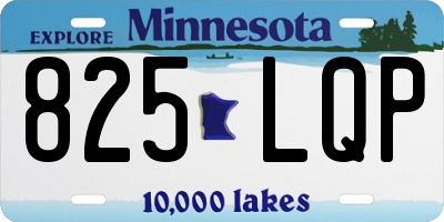 MN license plate 825LQP