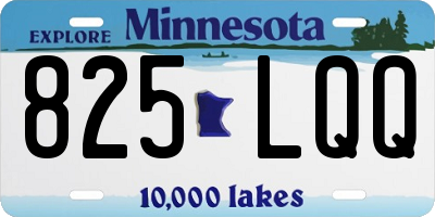 MN license plate 825LQQ