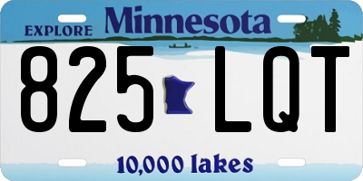 MN license plate 825LQT
