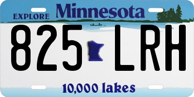 MN license plate 825LRH