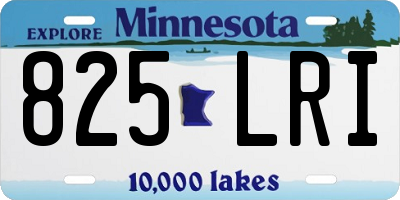 MN license plate 825LRI