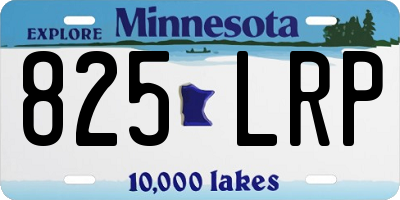 MN license plate 825LRP