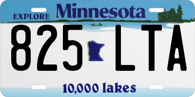 MN license plate 825LTA
