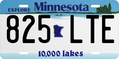 MN license plate 825LTE