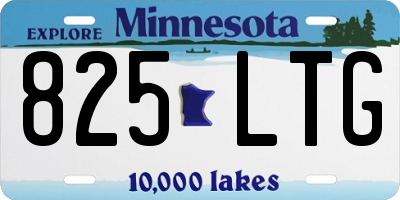 MN license plate 825LTG